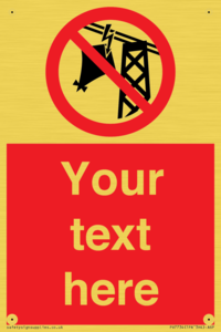 Custom prohibition do not fly kites near overhead electrical power lines